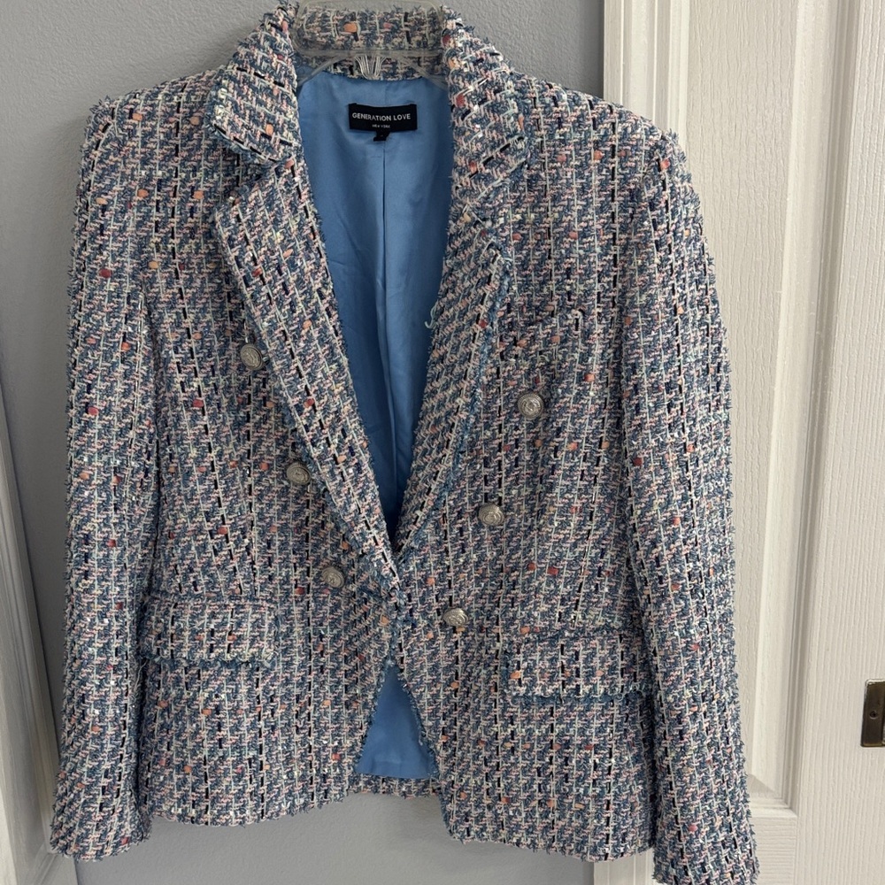 Generation Love Multicolor Tweed Blazer Small